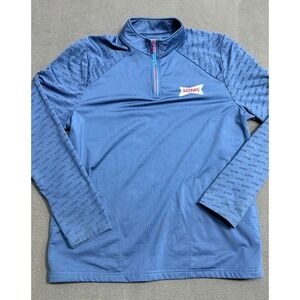 Sonic Drive-In Quarter Zip Pullover Shirt Jacket Blue Size M